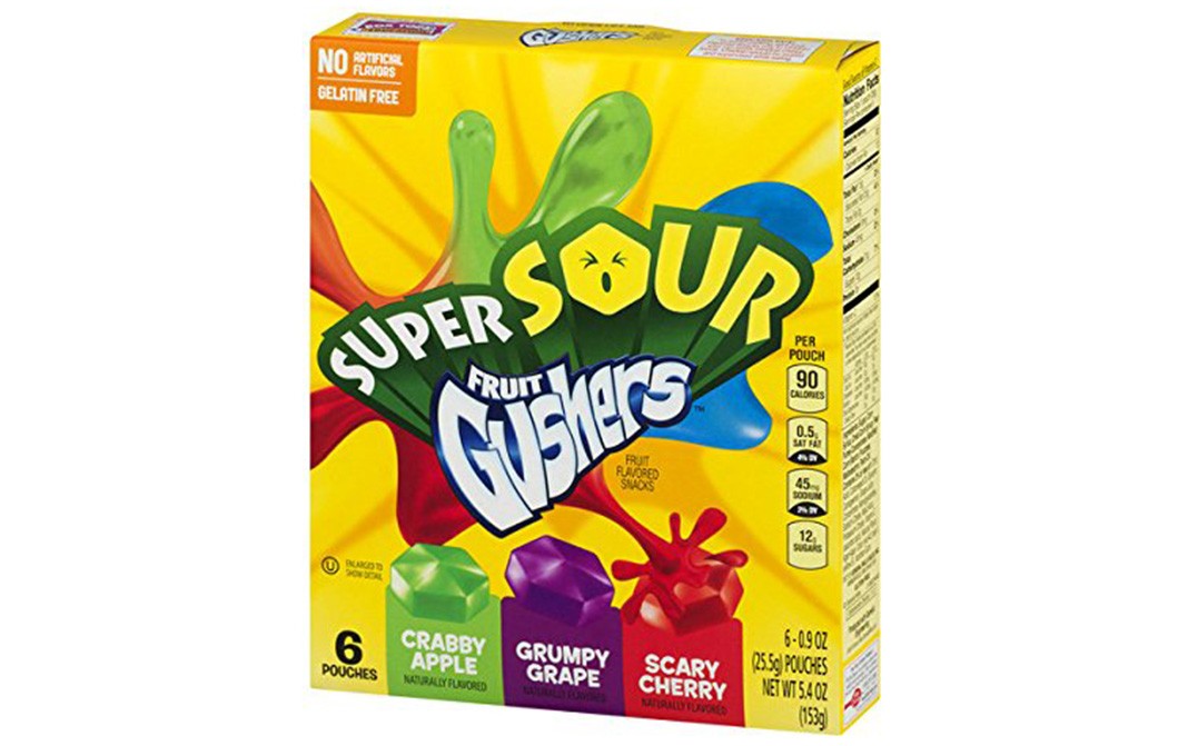 Betty Crocker Super Sour Fruit Gushers Box 153 Grams - Reviews ...